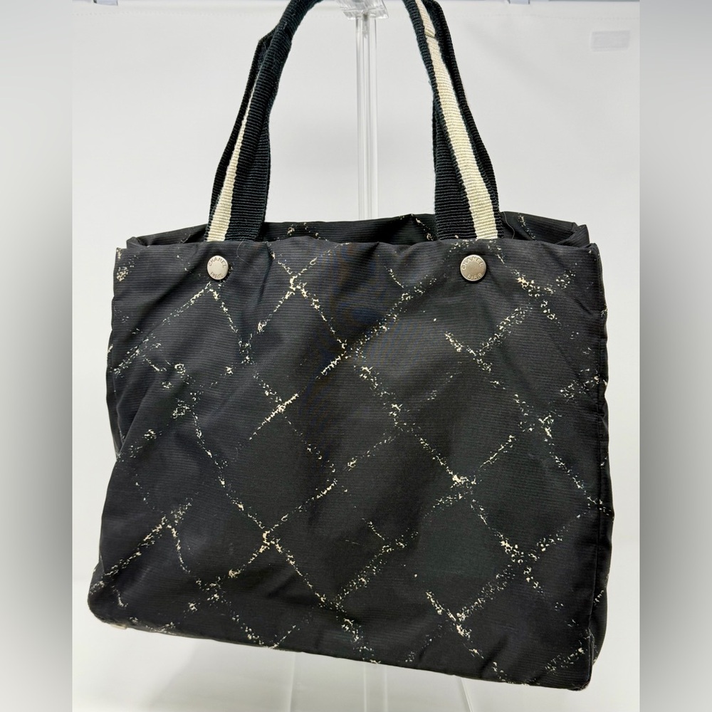 CHANEL Black Travel Nylon Tote Bag with COA - Picture 3 of 14